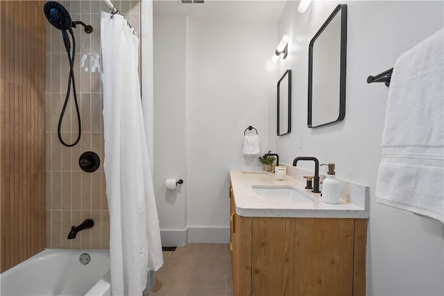 3246 Piedmont Ave, Dormont, PA 15216 - full bath with vanity, tile patterned floors, and shower / tub combo