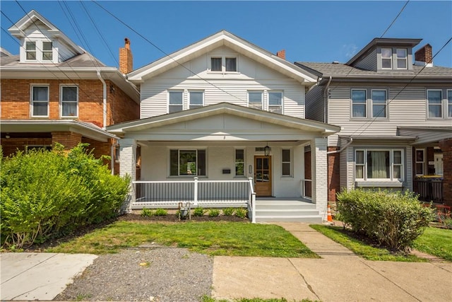 3246 Piedmont Ave, Dormont, PA 15216 - view of front facade with covered porch and brick siding