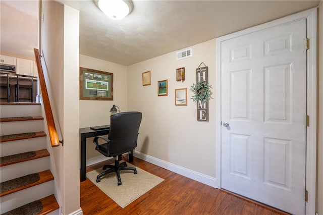 205 Eleanor Dr, Latrobe, PA 15650 - office with dark wood-type flooring and baseboards