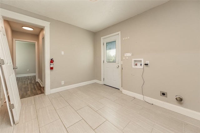 413 Spring St, Grove City Boro, PA 16127 - laundry area with hookup for an electric dryer and hookup for a washing machine