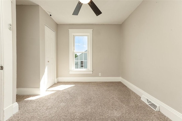 413 Spring St, Grove City Boro, PA 16127 - unfurnished bedroom with carpet, a closet, and ceiling fan