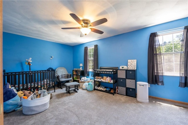 318 Links Ct, Salem Twp Wml, PA 15626 - sitting room with ceiling fan and carpet flooring