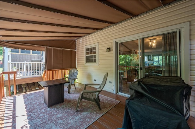 318 Links Ct, Salem Twp Wml, PA 15626 - wooden deck featuring grilling area