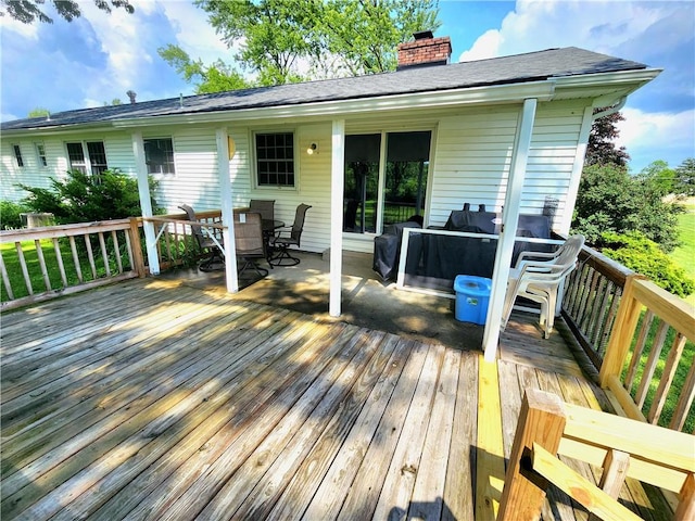 1426 S Darby Rd, Hermitage, PA 16148 - deck with outdoor dining area and an outdoor living space