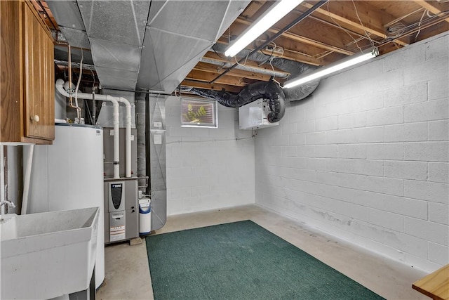 2161/2 Robin Hood Dr, Irwin, PA 15642 - basement with heating unit and water heater