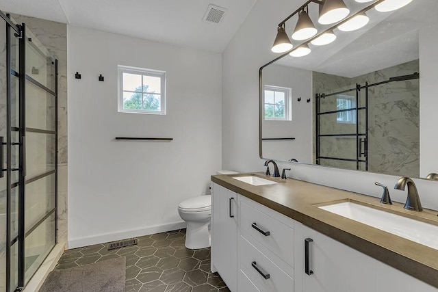 642 Water View Dr, Cranberry Twp, PA 16066 - full bath with a stall shower and double vanity