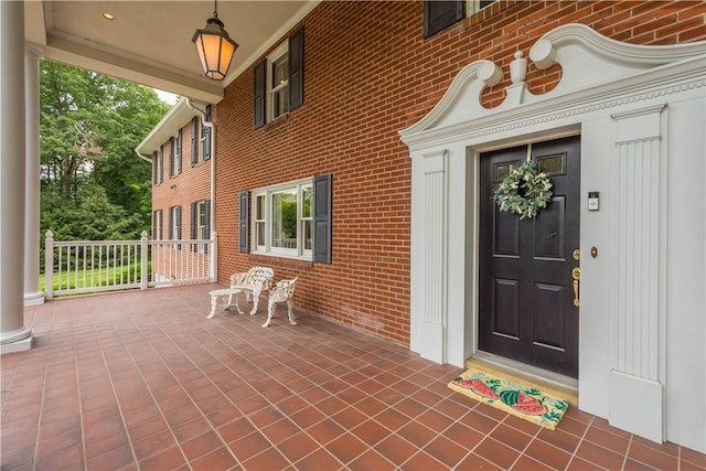 2590 Wildwood Rd, Hampton, PA 15101 - property entrance featuring brick siding and covered porch