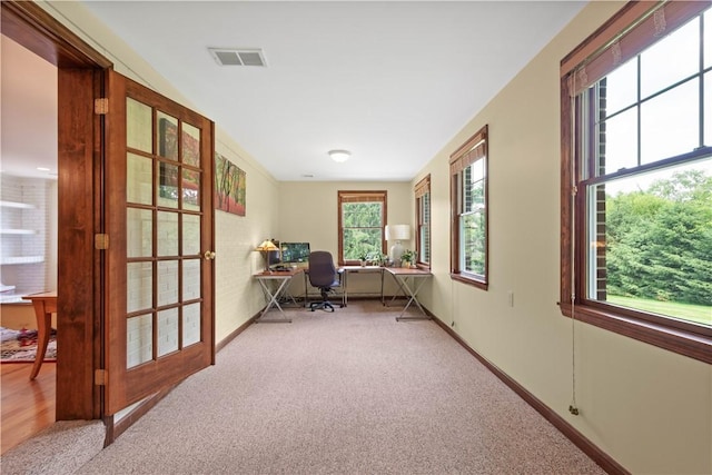 2590 Wildwood Rd, Hampton, PA 15101 - office area with carpet flooring and baseboards