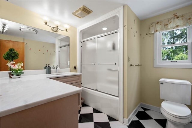 2590 Wildwood Rd, Hampton, PA 15101 - bathroom with tile patterned floors, vanity, and enclosed tub / shower combo