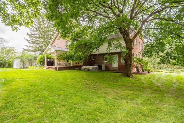 2590 Wildwood Rd, Hampton, PA 15101 - view of grassy yard with entry steps