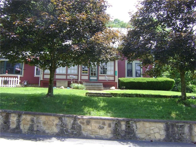 404 Scipio, Jamestown, PA 16134 - view of property hidden behind natural elements featuring a front yard