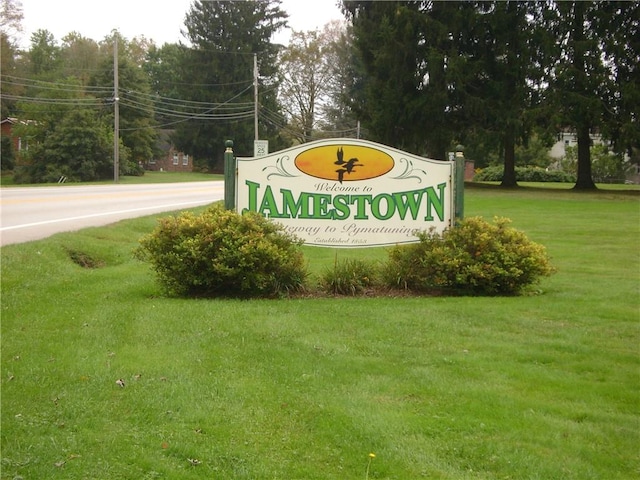 404 Scipio, Jamestown, PA 16134 - community / neighborhood sign featuring a yard