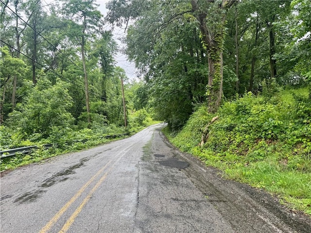 263 Elicker Rd, Plum Boro, PA 15239 - view of asphalt street with a forest view