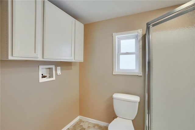 516 5th St, Darlngtn Twp, PA 16115 - full bathroom with baseboards and a shower stall