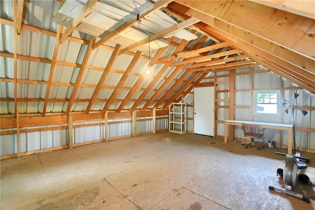 516 5th St, Darlngtn Twp, PA 16115 - view of unfinished attic