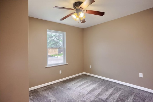 516 5th St, Darlngtn Twp, PA 16115 - spare room featuring carpet and a ceiling fan