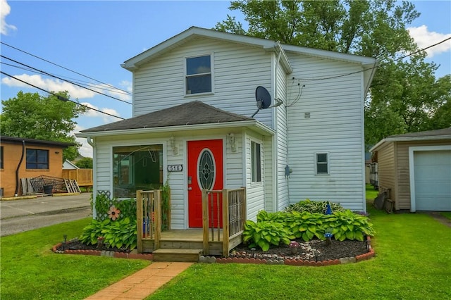 516 5th St, Darlngtn Twp, PA 16115 - view of front of house with a front lawn