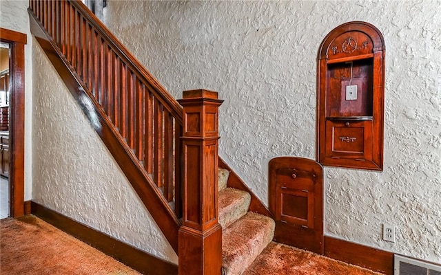 4123 Stanley St, Greenfield, PA 15207 - stairs featuring carpet