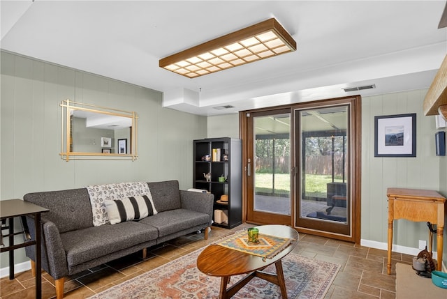 1171 La Salle Rd, Monroeville, PA 15146 - living area with stone tile floors and baseboards