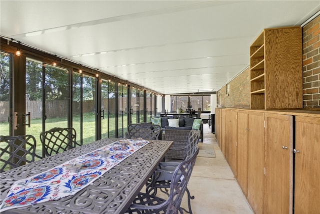 1171 La Salle Rd, Monroeville, PA 15146 - sunroom featuring outdoor dining area