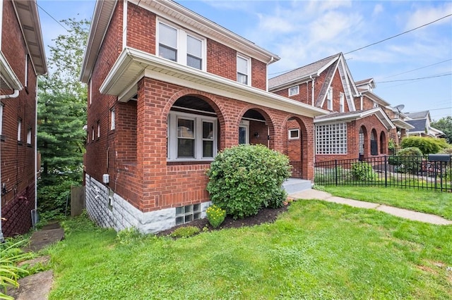 2072 Dartmore St, Overbrook, PA 15210 - american foursquare style home with brick siding and a porch