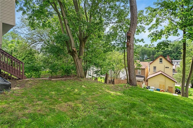 312 Edith St, Mt Washington, PA 15211 - view of green lawn featuring view of wooded area