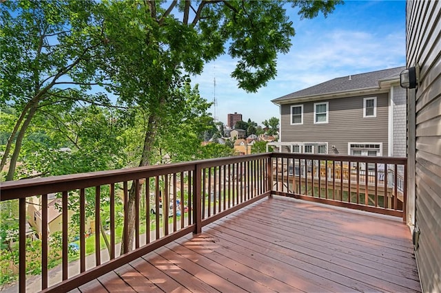312 Edith St, Mt Washington, PA 15211 - view of wooden terrace