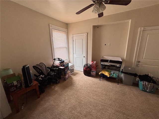 26 Carrick Ave, Carrick, PA 15210 - miscellaneous room featuring carpet flooring and a ceiling fan