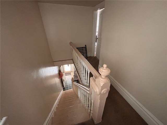 26 Carrick Ave, Carrick, PA 15210 - stairway with baseboards