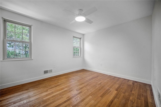 1202 Oakridge Rd, South Fayette, PA 15057 - spare room featuring plenty of natural light, light wood finished floors, and ceiling fan