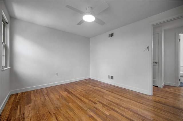 1202 Oakridge Rd, South Fayette, PA 15057 - empty room featuring wood finished floors and ceiling fan