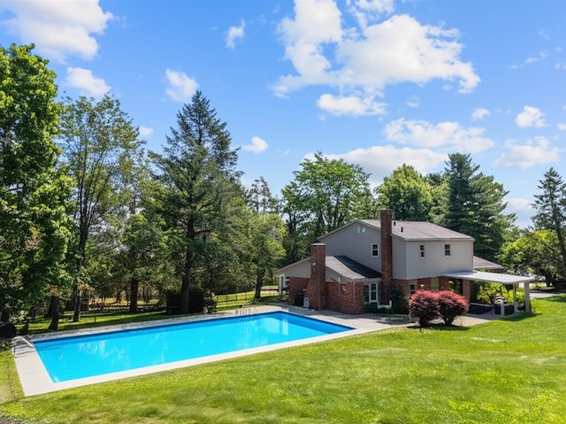 1202 Oakridge Rd, South Fayette, PA 15057 - view of pool with a lawn