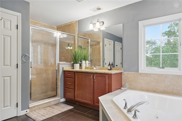 322 Dirkshire Ct, Adams Twp, PA 16046 - full bath with vanity, a whirlpool tub, and a shower stall