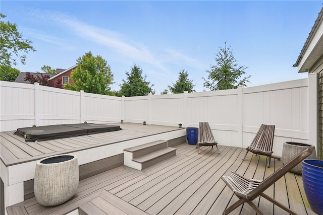 322 Dirkshire Ct, Adams Twp, PA 16046 - deck with a covered hot tub