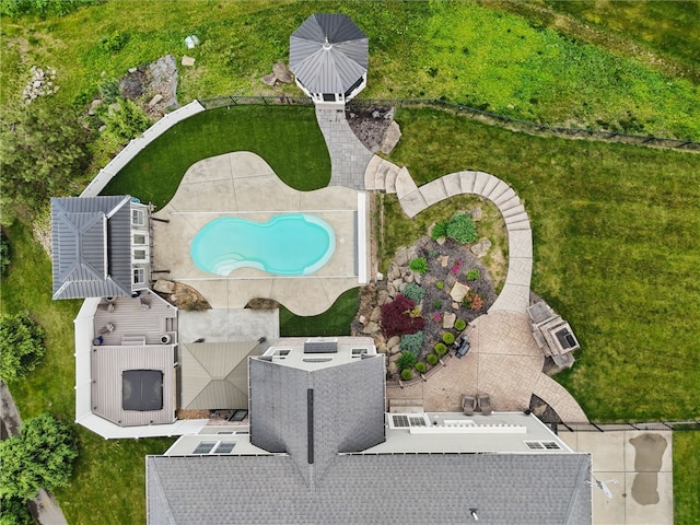 322 Dirkshire Ct, Adams Twp, PA 16046 - drone / aerial view of a pool area