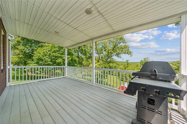 585 Dugan Way, New Kensington, PA 15068 - wooden deck with area for grilling