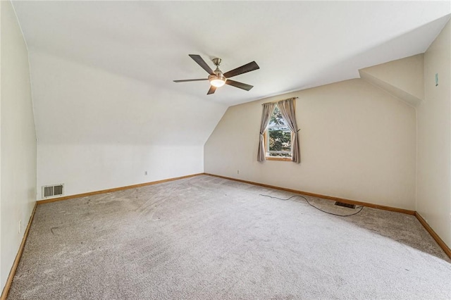 585 Dugan Way, New Kensington, PA 15068 - bonus room featuring ceiling fan, carpet floors, and lofted ceiling