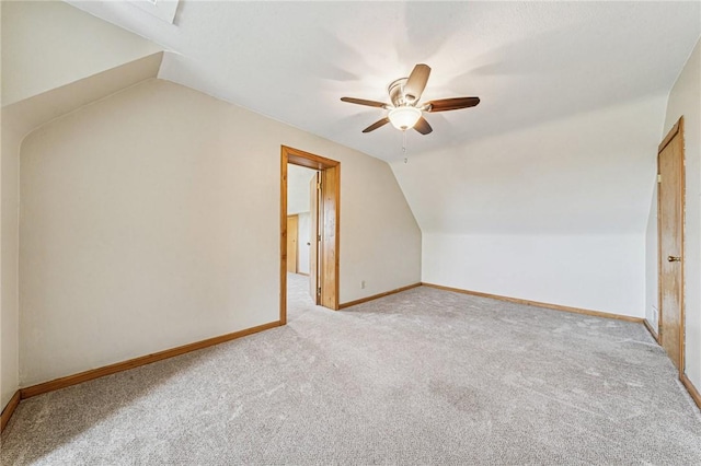 585 Dugan Way, New Kensington, PA 15068 - bonus room featuring carpet flooring, lofted ceiling, and ceiling fan