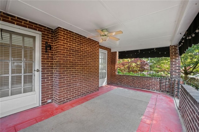 1216 Laclair Ave, Regent Square, PA 15218 - view of patio / terrace with a ceiling fan
