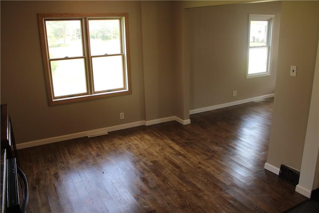 125 Clay St, Marion Twp, PA 16020 - empty room with baseboards and dark wood-type flooring