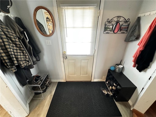 206 Pine St, Connellsville, PA 15425 - mudroom featuring wood finished floors and baseboards