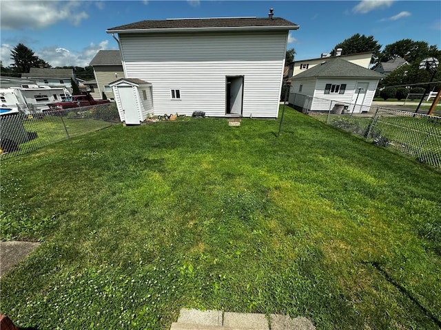 206 Pine St, Connellsville, PA 15425 - rear view of property with a fenced backyard