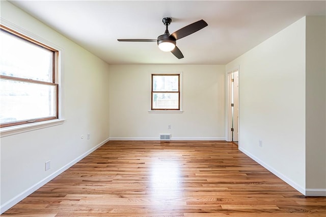 25 Nottingham Dr, Hempfield Twp, PA 15601 - unfurnished room with light wood-style flooring and a ceiling fan