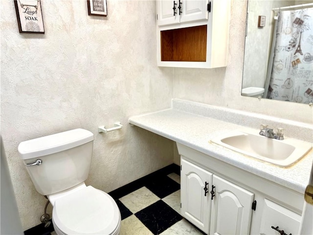 314-316 W Main St, Monongahela, PA 15063 - bathroom featuring vanity, curtained shower, and tile patterned floors