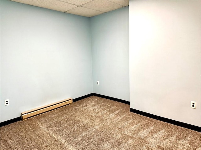 314-316 W Main St, Monongahela, PA 15063 - carpeted spare room featuring baseboard heating and baseboards