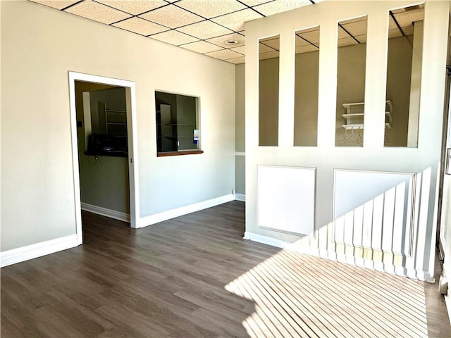 314-316 W Main St, Monongahela, PA 15063 - empty room featuring wood finished floors and a drop ceiling