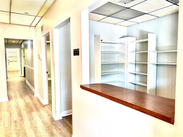 314-316 W Main St, Monongahela, PA 15063 - hall featuring wood finished floors and a drop ceiling