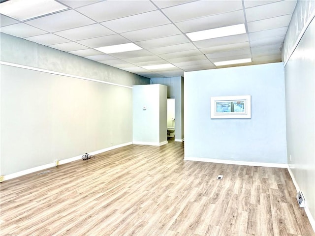 314-316 W Main St, Monongahela, PA 15063 - basement with wood finished floors and a paneled ceiling