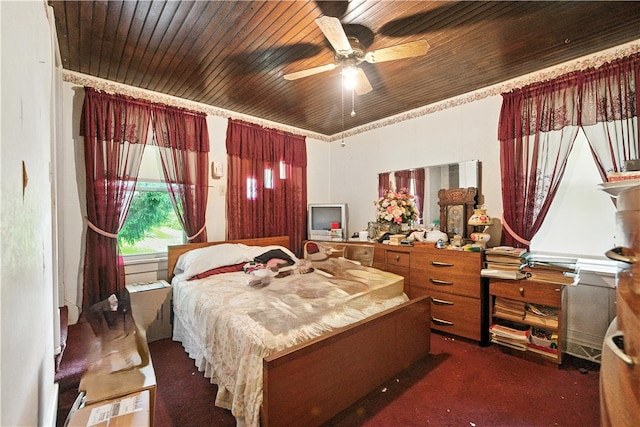 3114 30th St, Pulaski Twp Bea, PA 15066 - bedroom featuring wooden ceiling and a ceiling fan