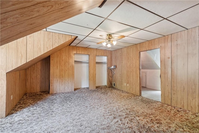 2617-2619 Spring Garden Ave, Spring Garden, PA 15212 - additional living space featuring carpet flooring and wood walls
